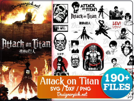 190+ Attack On Titans SVG Bundle