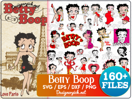 160+ Betty Boop Svg Bundle