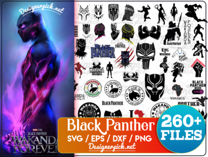 260+ Black Panther Svg Bundle