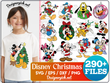 290+ Disney Christmas Svg Bundle