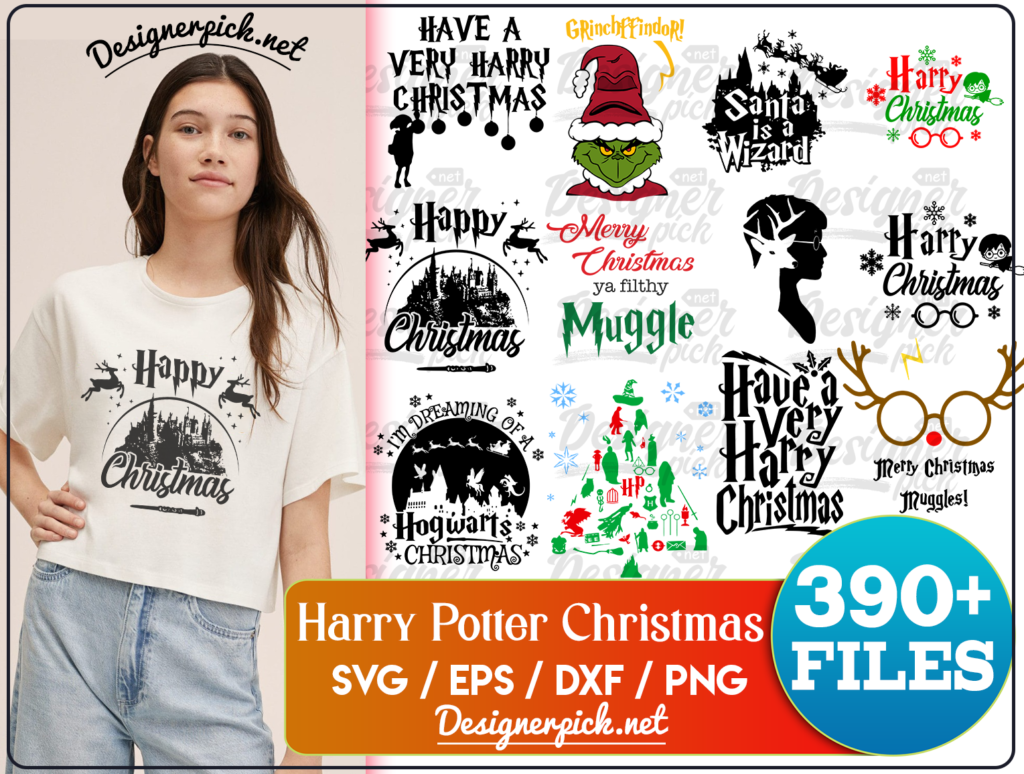 390 Harry Potter Christmas Svg Bundle Best Quality Design Bundle 1288