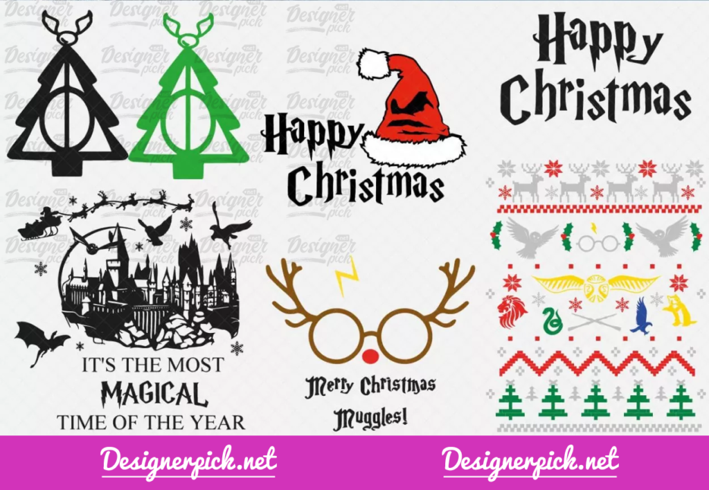 390+ Harry Potter Christmas Svg Bundle - Best Quality Design Bundle