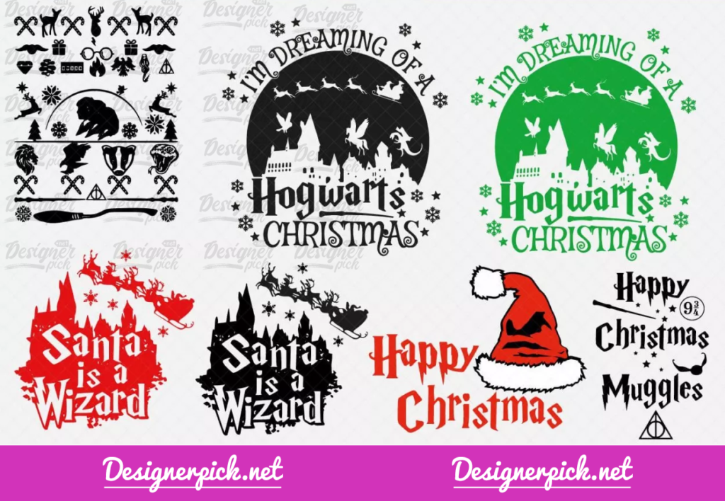 390+ Harry Potter Christmas Svg Bundle - Best Quality Design Bundle