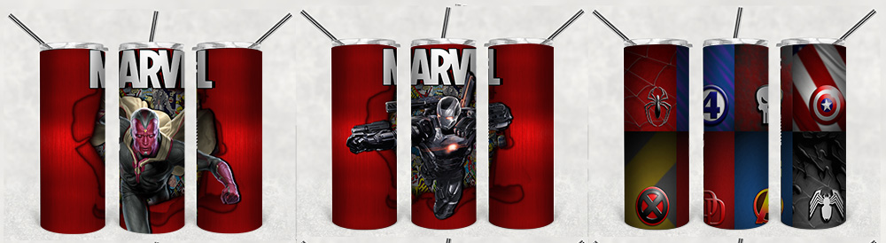 Spiderman Tumbler Bundle, Marvel Tumbler Design - Designerpick