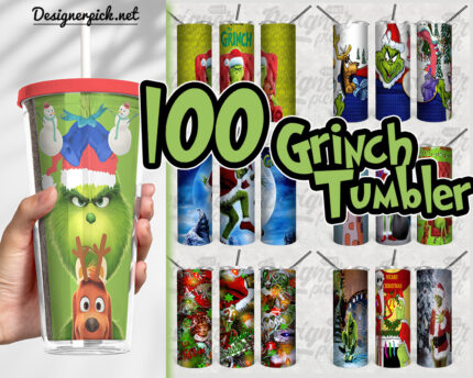 100 Grinch Tumbler Bundle