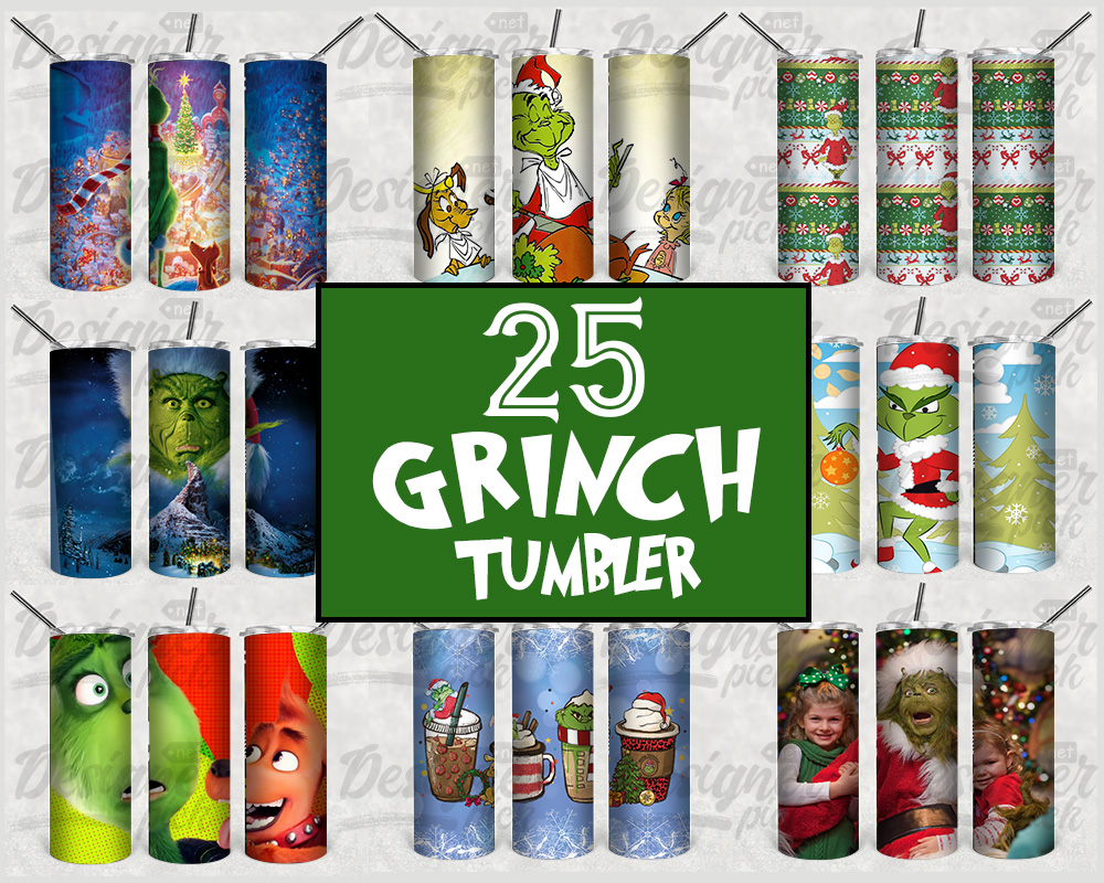 The Grinch Christmas 20 Oz Tumbler, Sublimation Digital Download