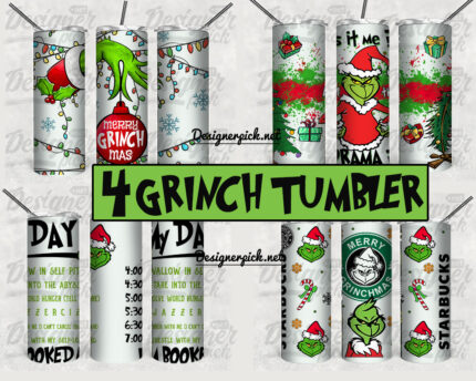 4 Christmas Grinch Tumbler