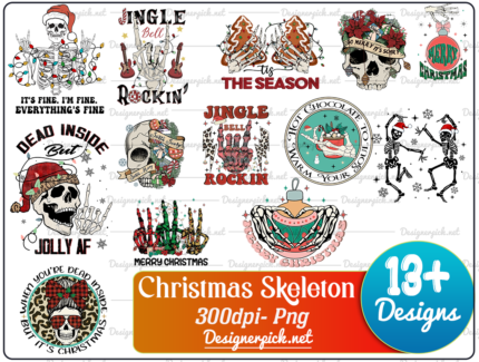 Christmas Skeleton PNG