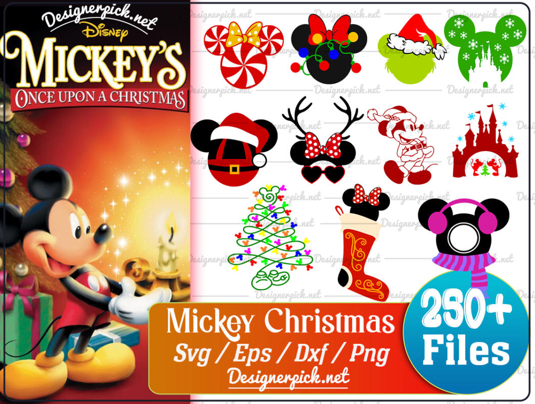 Christmas Mickey Mouse Svg Bundle - Best Quality Design Bundle