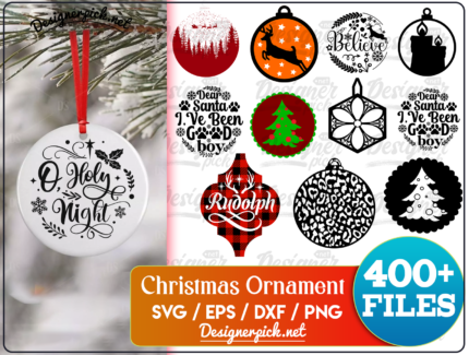 400+ Christmas Ornament Svg Bundle