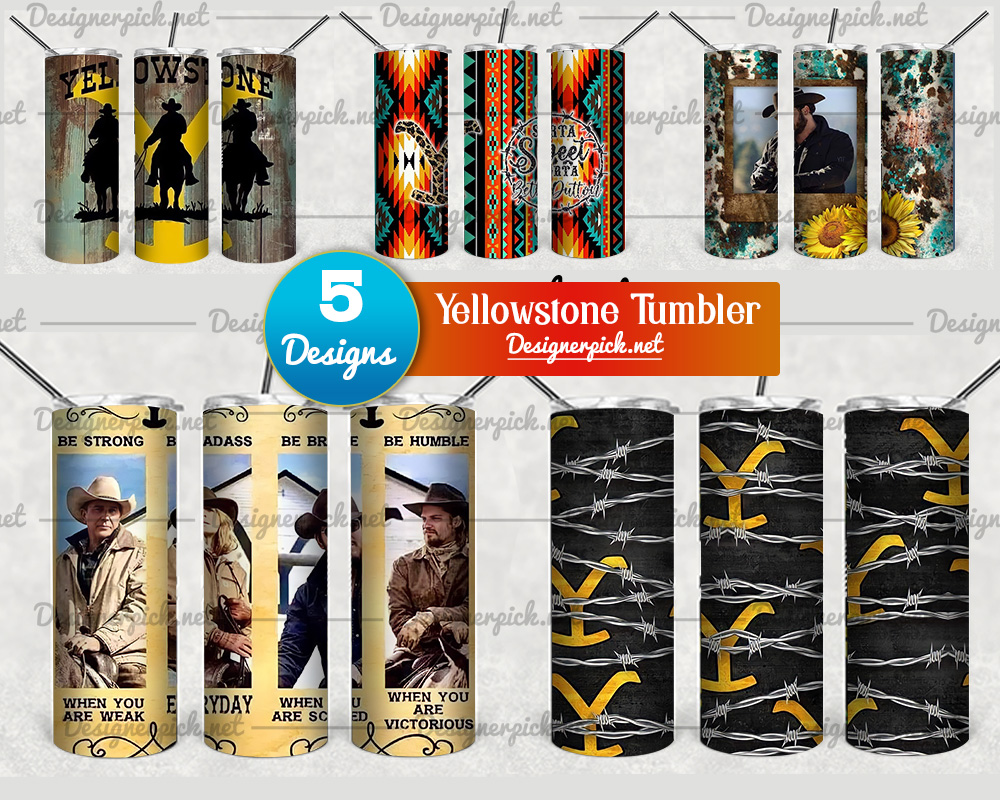 Yellowstone Tumbler Wrap Png