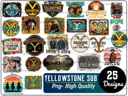 25 Yellowstone Sublimation Bundle