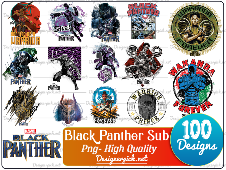 100 Black Panther Sublimation bundle Best Quality Design Bundle