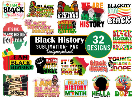 Black History Png Bundle