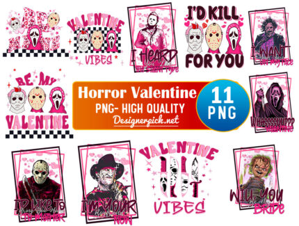 Horror Valentine Sublimation Bundle