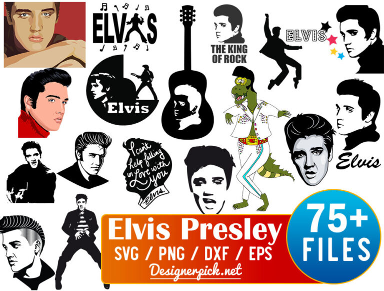 Elvis Presley Svg Bundle Designerpick 8251