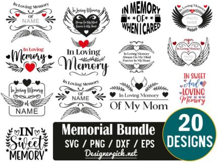 Memorial Quote Svg Bundle