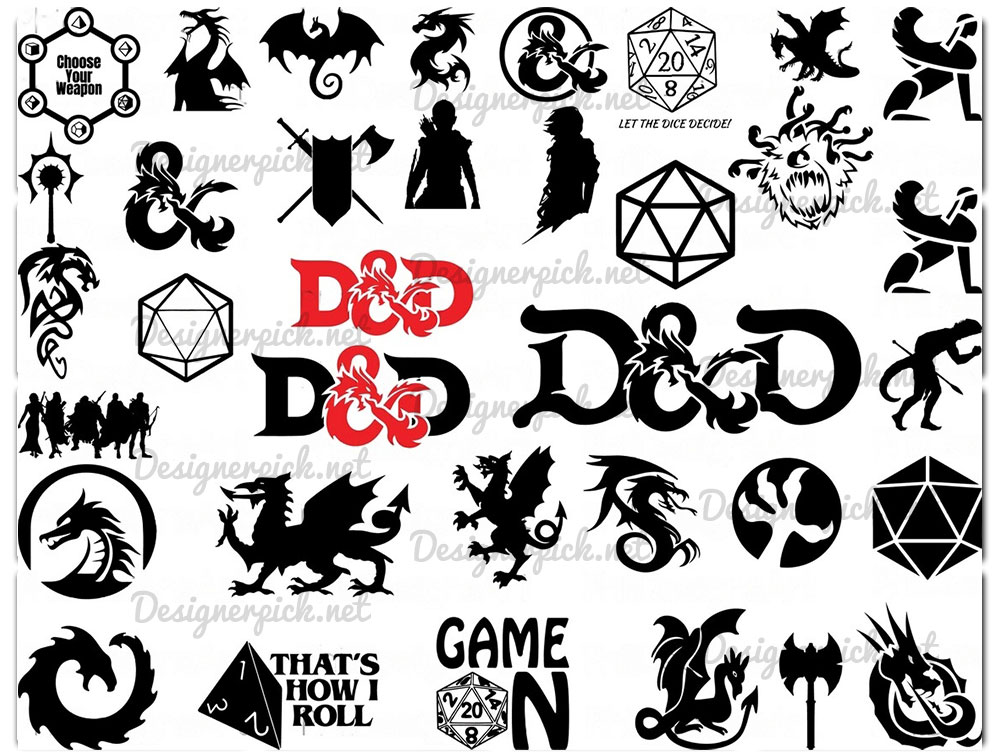 Dungeons & Dragons Svg Bundle - Designerpick