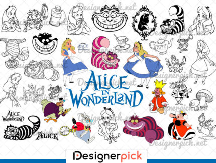 Alice in Wonderland SVG Bundle