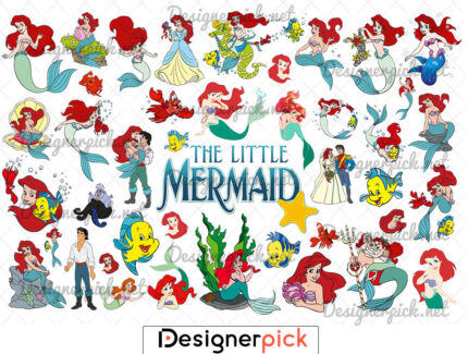 Little Mermaid Ariel SVG Bundle