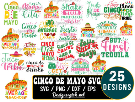 25 Cinco De Mayo Svg Bundle