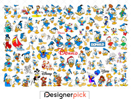 Donald Duck Svg Bundle