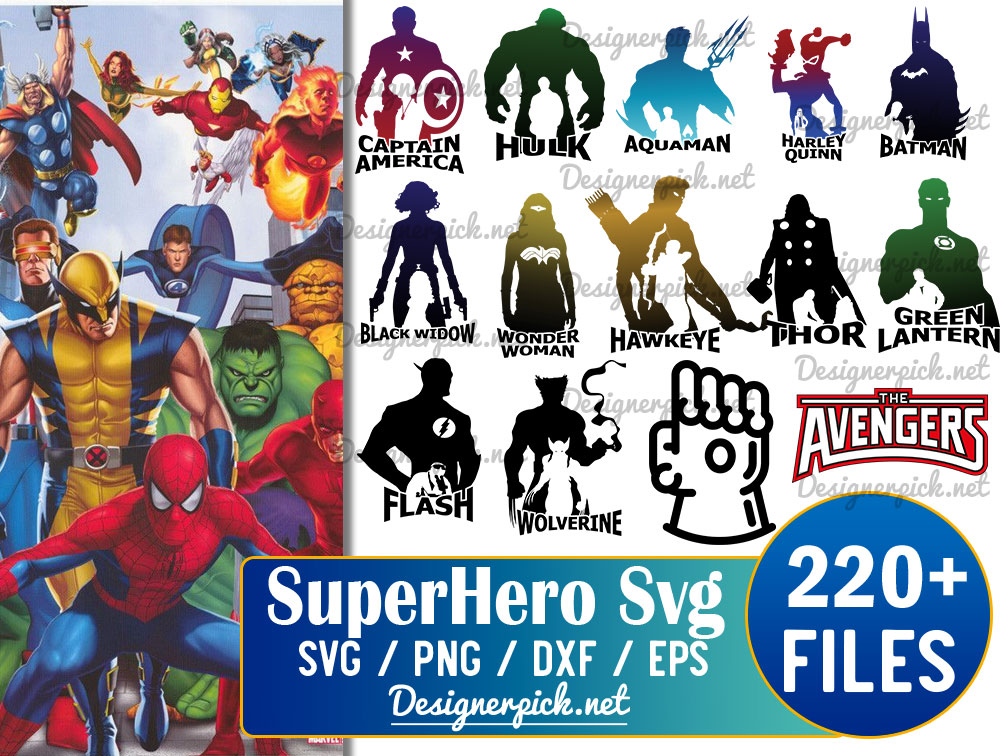 Superhero Svg Bundle - Best Quality Design Bundle