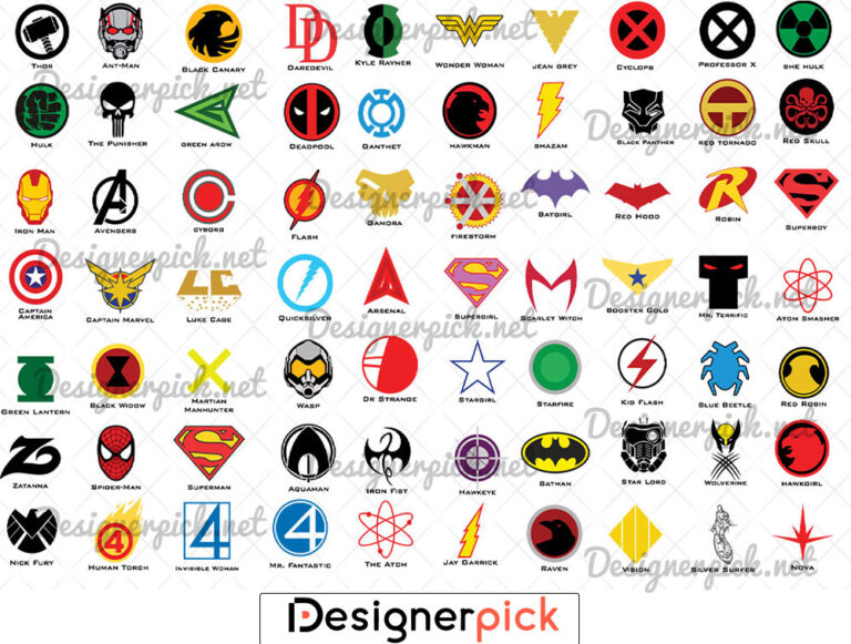 Superhero Icon Svg Bundle - Designerpick