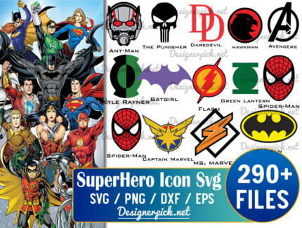Superhero Icon Svg Bundle