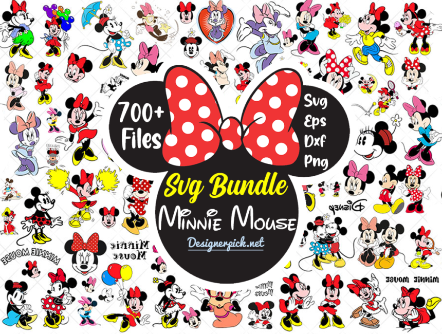 Minnie Mouse Svg Bundle Best Quality Design Bundle