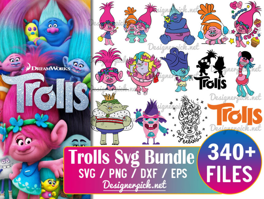 Trolls Svg Bundle - Best Quality Design Bundle