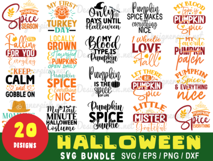 20 Halloween svg bundle