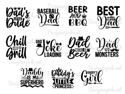 Fathers Day Quotes SVG