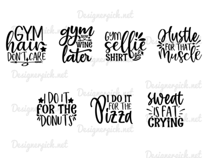 19 Fitness SVG Bundle, Gym Svg Bundle