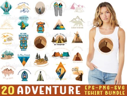 Adventure Tshirt Design bundle