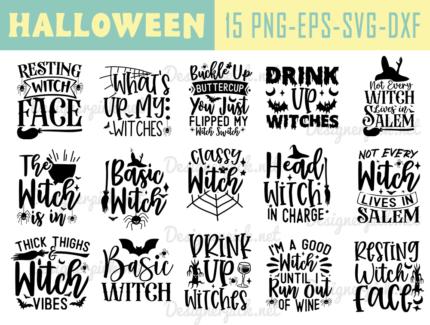 Halloween SVG Bundle, Halloween Quote Svg