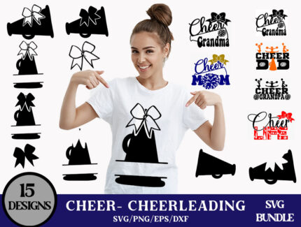 Cheerleader Svg design, Megaphone Svg