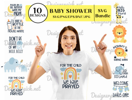10 Baby Shower Svg Bundle