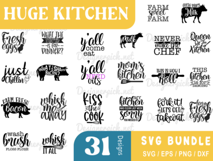 Huge Kitchen SVG Bundle