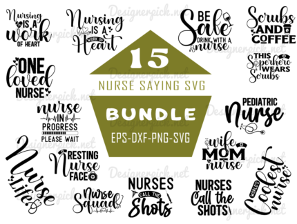 Nurse Saying SVG Bundle, Nurse Svg Bundle