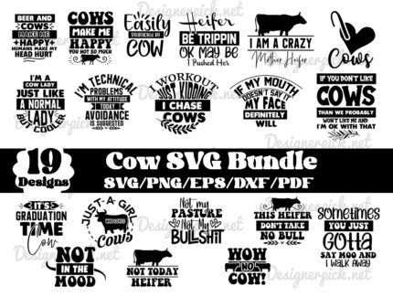 Cow Svg Bundle, Faming Svg