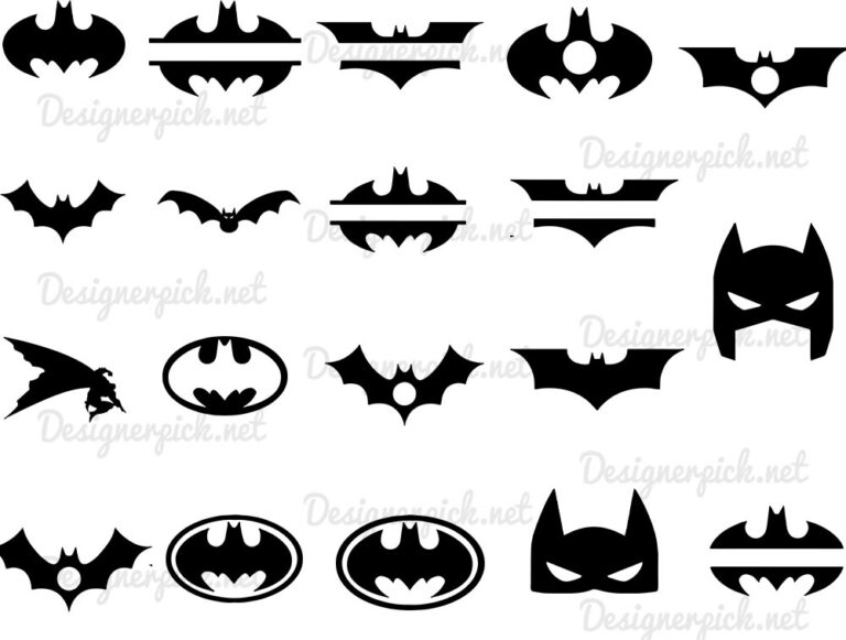 Batman Silhouette SVG Bundle, Batman Svg Bundle - Designerpick