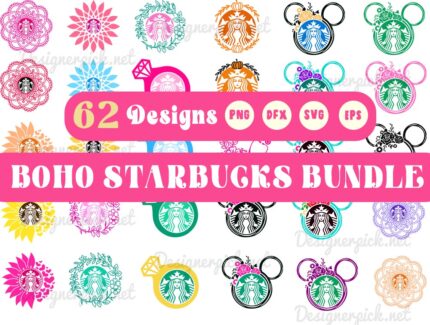 Boho Starbucks SVG Bundle