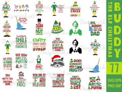 Buddy The Elf Christmas Svg, Elf Christmas Svg