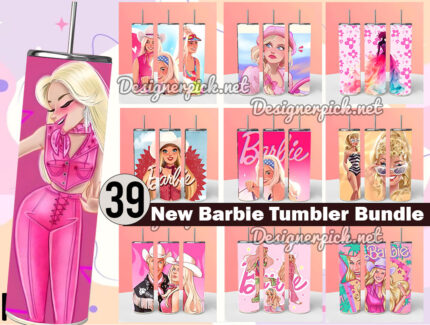 New Barbie Tumbler Bundle, Barbie Skinny Tumbler Bundl