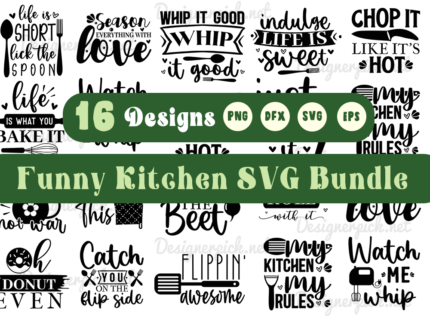 16 Funny Kitchen SVG Bundle, Kitchen Svg Design