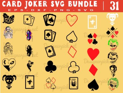 Card joker Svg Bundle
