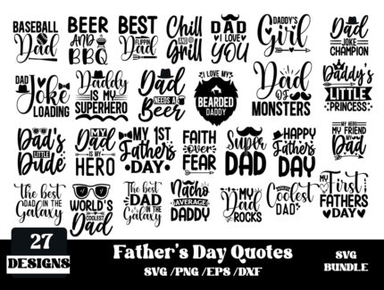 Fathers Day SVG bundle, Dad SVG
