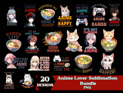 20 Anime Lover Png Bundle