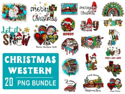 Christmas Western Sublimation Bundle